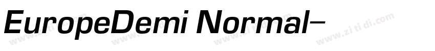 EuropeDemi Normal字体转换